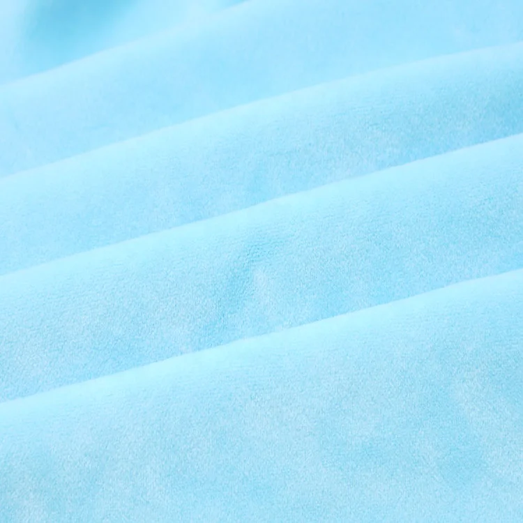 Custom 95% Polyester 5% Spandex Super Soft Fabric Breathable Cloth Velvet Spandex Fabric