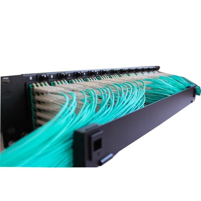 2U 288 Cores MTP MPO LC Cassettes high Density Fiber Optic Patch panel Chassis Modules ODF Enclosure