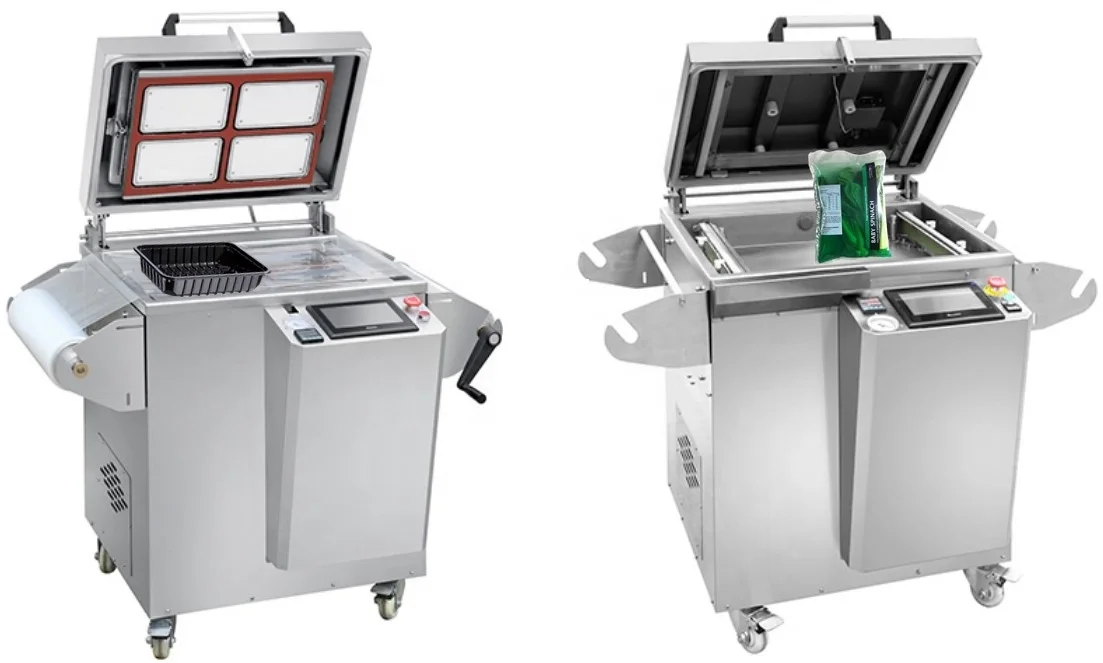 LY 280 modified atmosphere food vacuum sealing machine map packaging machine meal food tray sealing machine with gas flush