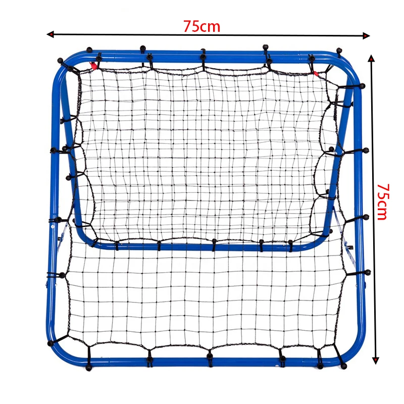 Adjustable outdoor football soccer training Kickback sturdy metal tube rebounder net