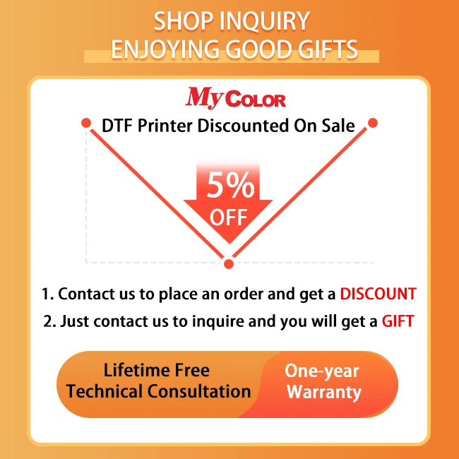 Mycolor dtf printer printing machine for small business  ideas a3 digital transfer printing t-shirt printing machine impresora