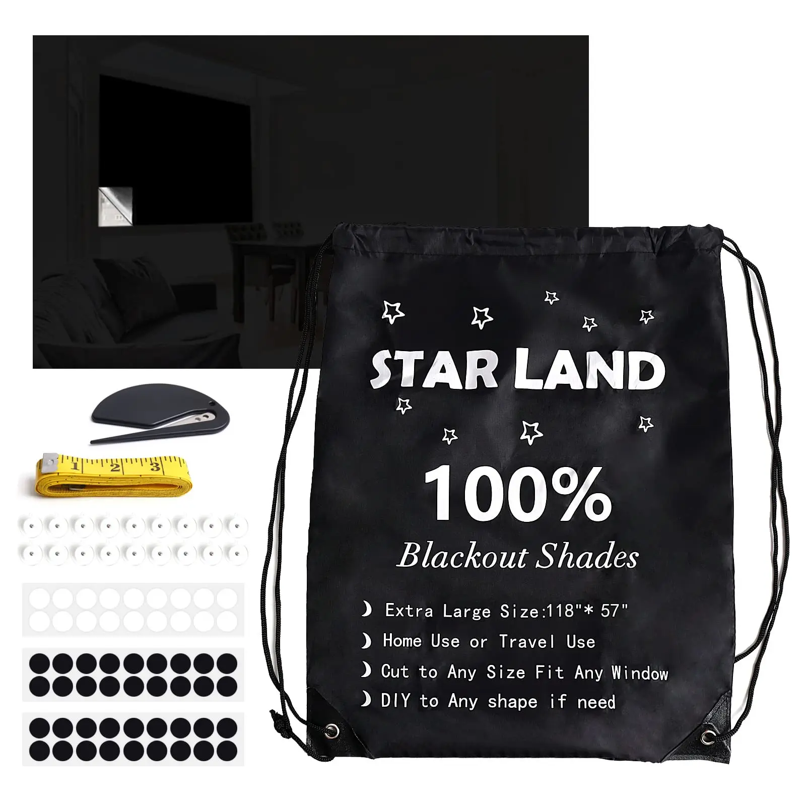 Шторы для салона, изолированные занавески с присосками для окон, портативные светонепроницаемые занавески для гостиной