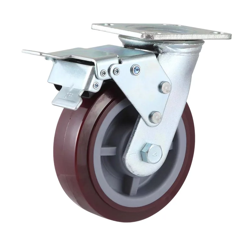 High-quality OEM High Load Capacity Industrial Caster for Moving for Cart Furniture Handling Vehicle Rigid and Swivel with Brake