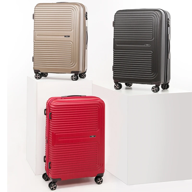 Goby London New Abs+pc 3 Piece Universal  Hand Wheel Trolley Suitcase 20 Inch Travel pp it Luggage