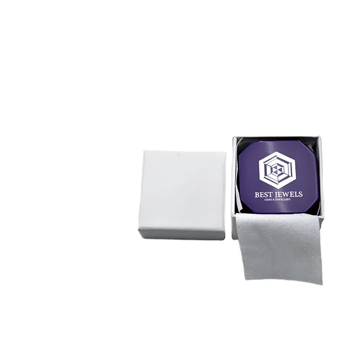 High Quality Unique Octagon Shape Wooden Ring Box New Arrival Watch Jewelry Packing Case with Velvet Tray and LED Light