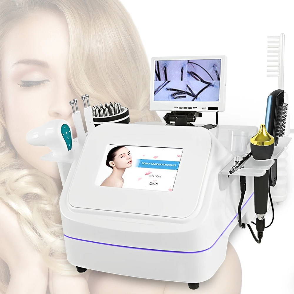 multifunctional hair scalp HD Screen camera skin and hair analyzergrowth machine scalp massage treatment devices