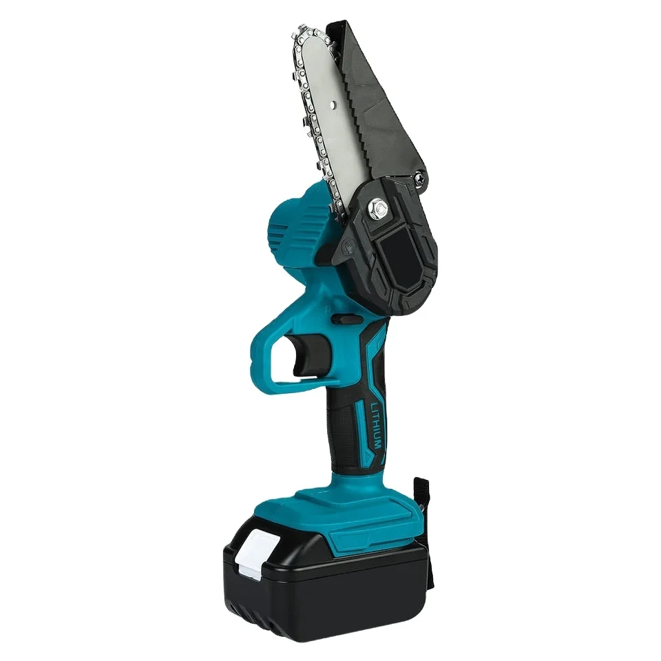 New li ion cordless portable mini electric chain saw machine wood cutter