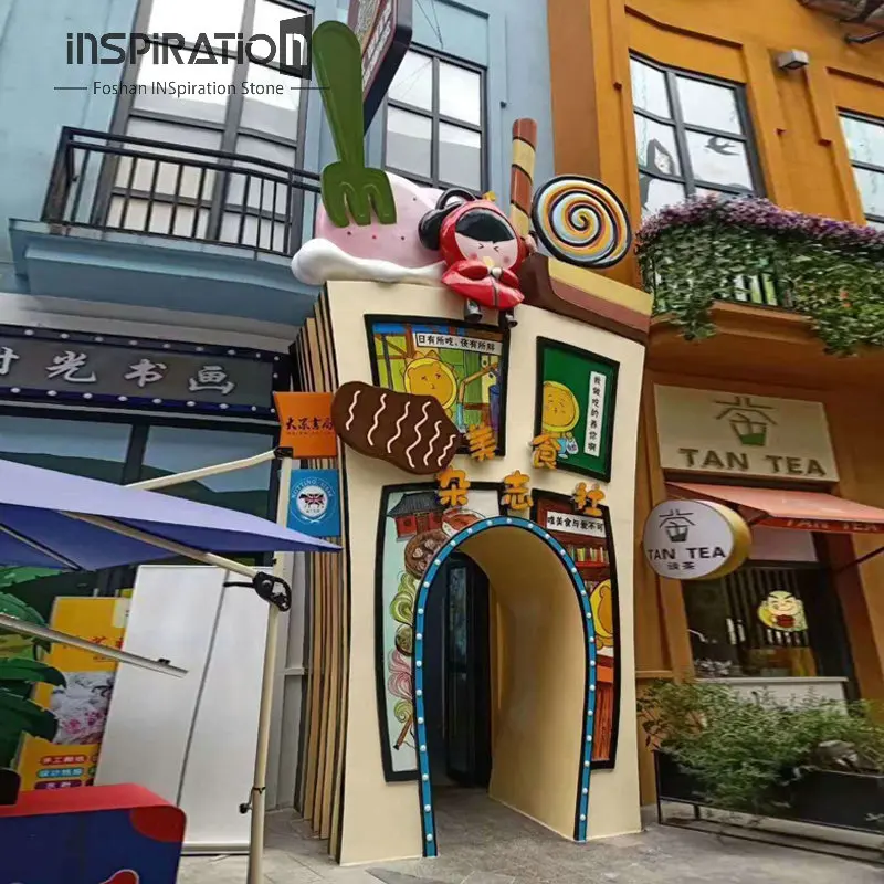 Catering and Food Store Front Sculpture Shopping Mall Featured Food Area Customization Arches Signature Sculpture