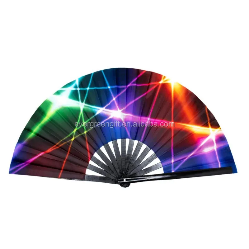 2022 custom large chinese uv hand fan