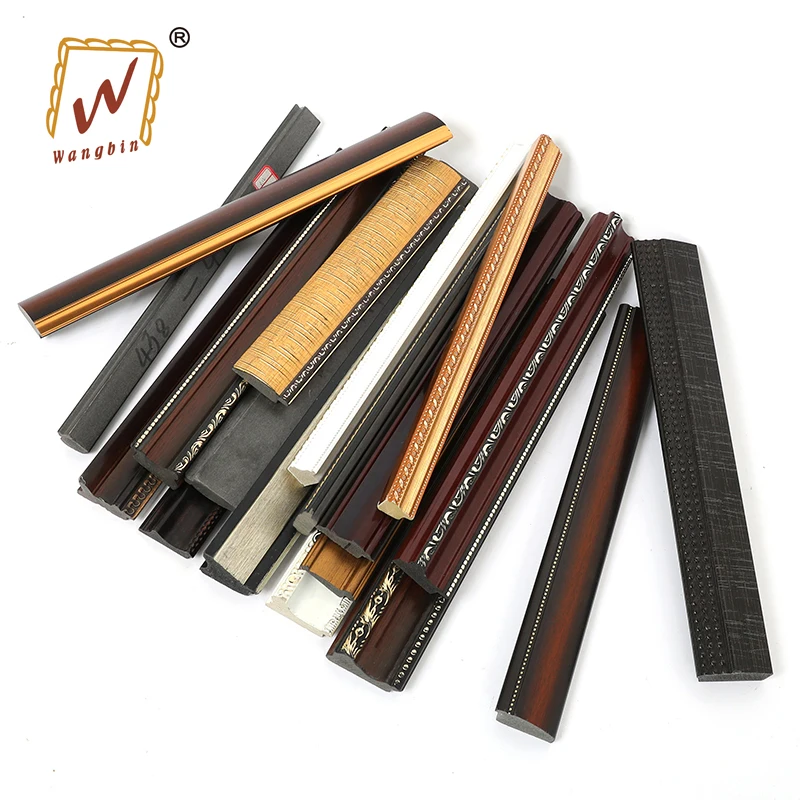 China Manufacturer Decorative Simple Black Plastic Photo Picture Painting Floating Frame Mouldings for Canvas Framing