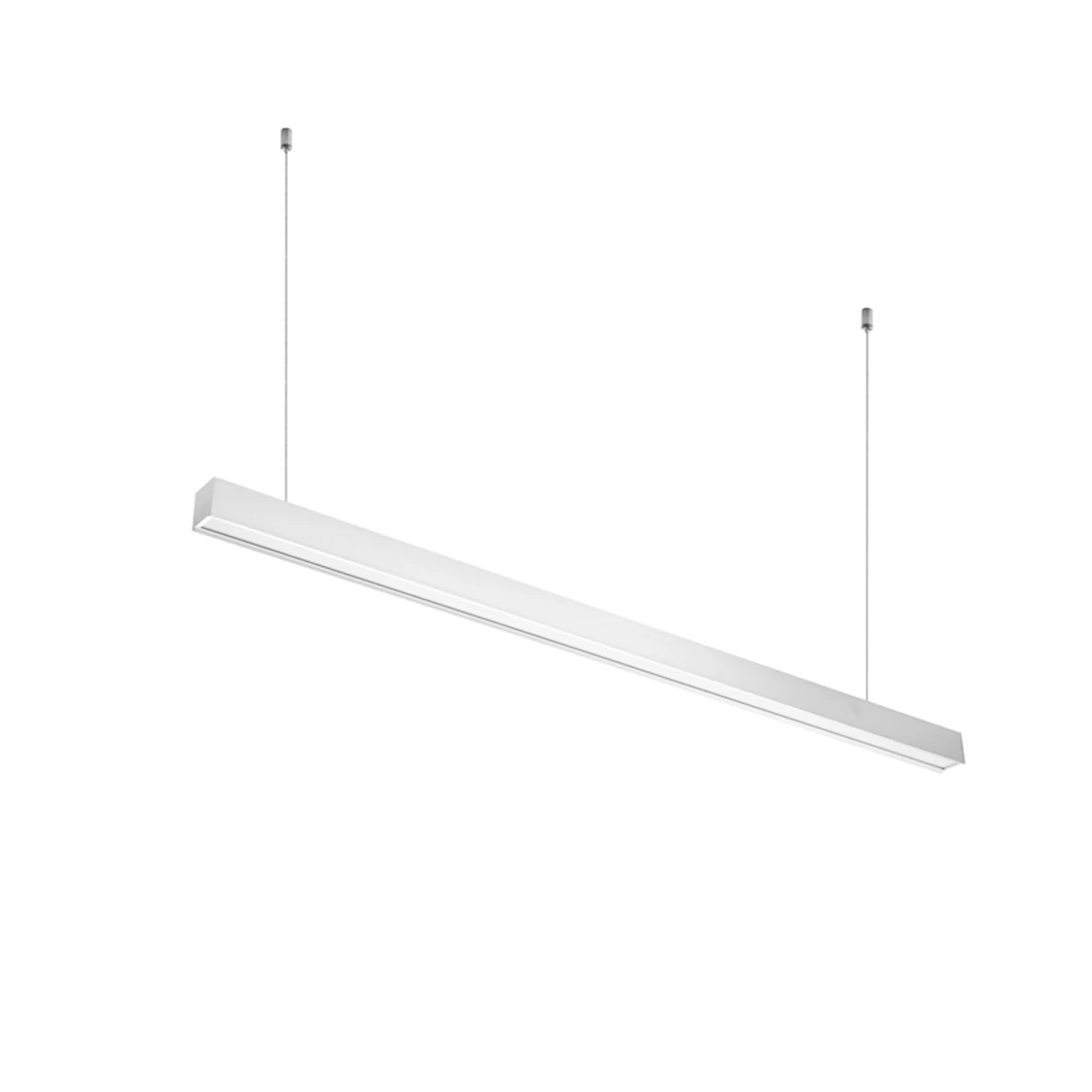 Manufacturer Provides Black Modern Indoor Ceiling Batten LED Linear Light Light Minimalist Office LED Strip Chandelier