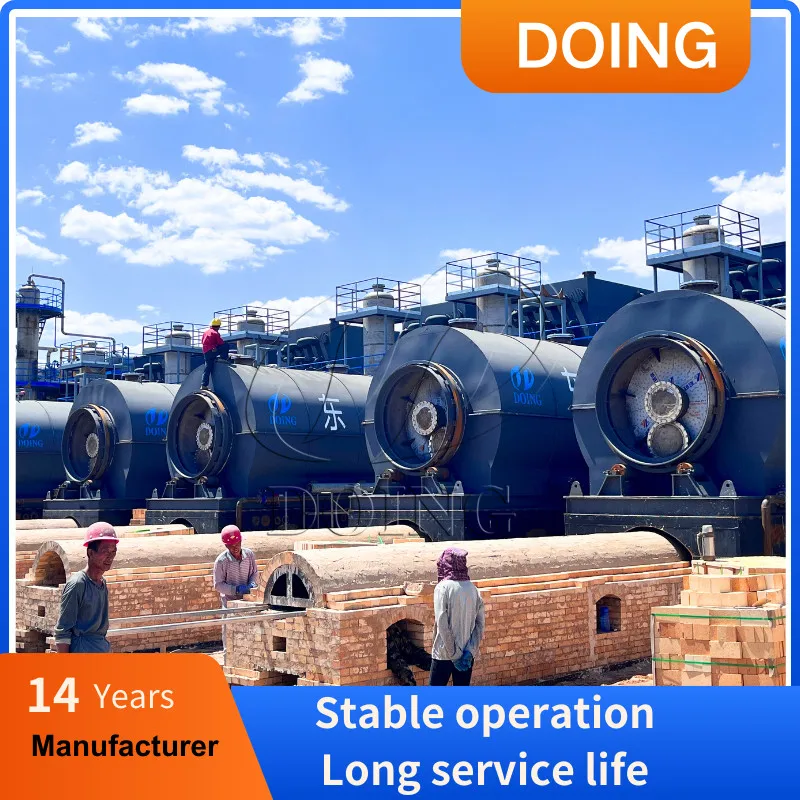 Small 500kg-Big 50TPD Tire and Rubber Pyrolysis Plant Efficient Plastic to Fuel Oil Pyrolysis Recycling Machines