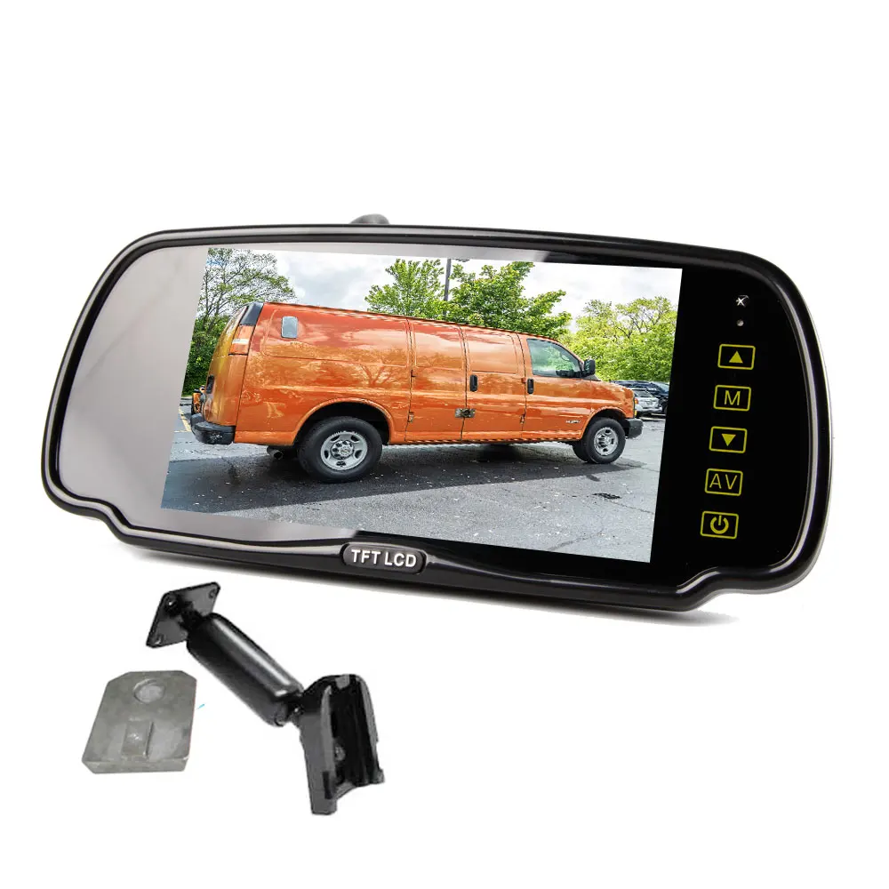 Auto Electronics RV Cargo Van 7 Inch Screen AHD 1080P Mirror Car Monitor