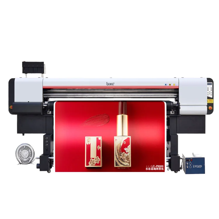 High-Speed I3200 UV Hybrid Carpet Printer 4-Head Large Format Digital UV Roll Printing Machine with Ink