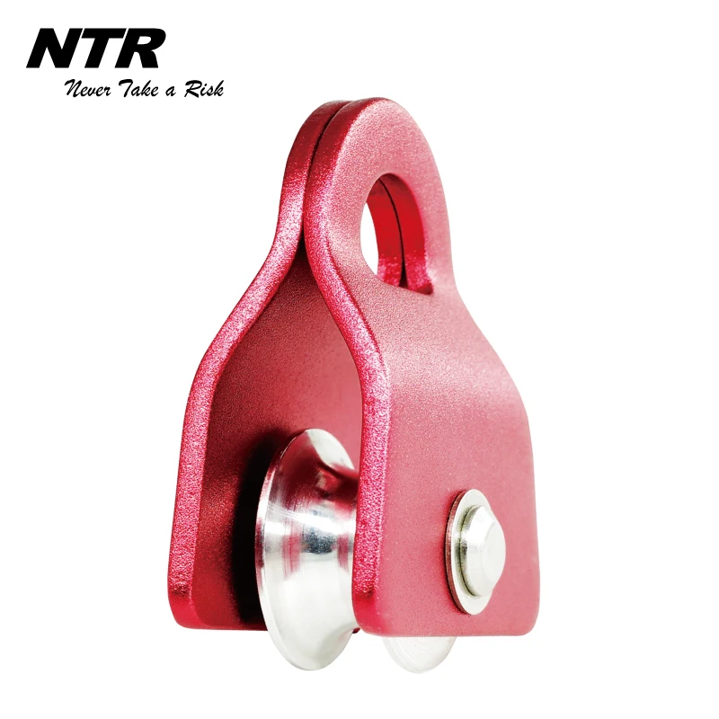 outdoor climbing rope Aluminum ball bearing swing single wheel swing side plates pulley