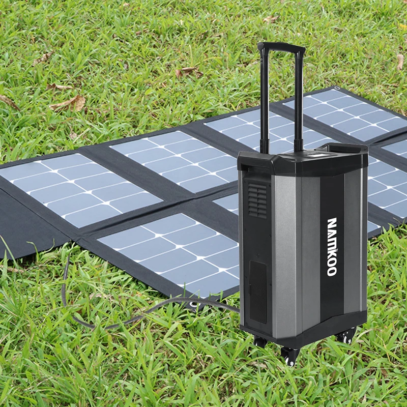 Namkoo Portable Solar Power Bank Station Charging Battery 2000w 2515Wh Bank Solar Portable Power Station For Home Outdoor
