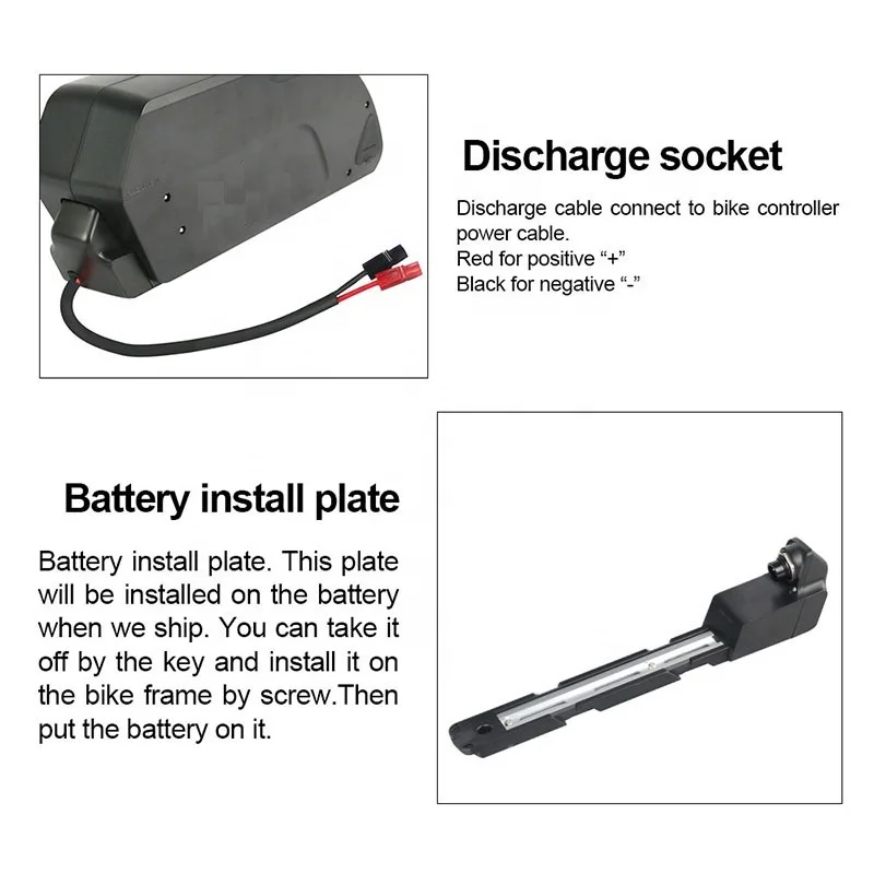 
Down Tube Electric Bike 48V 17.5Ah Killer Whale Shark Lithium Li-ion Battery Pack for 1000w BBSHD Motor Kit 