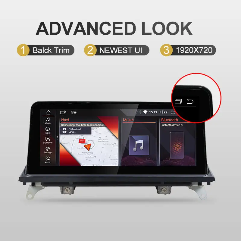 1920x720 Carplay GPS Stereo Navigation System YZG Car Radio Player 4G Auto Headunit Screen Android for BMW F30 F31 F32 CIC 2013