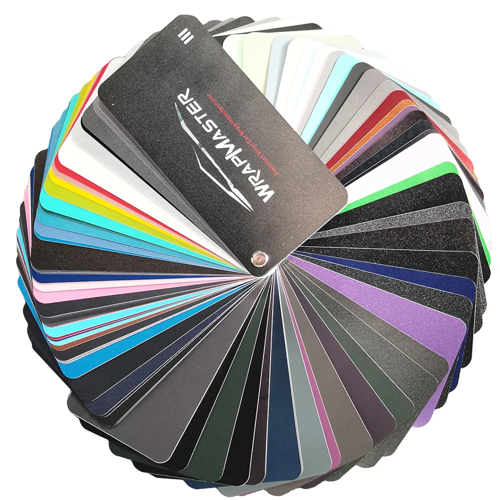 TSAUTOP samples book set New Style Removable Wrapping Film Vinyl Car Wrap Design Vehicle Sticker