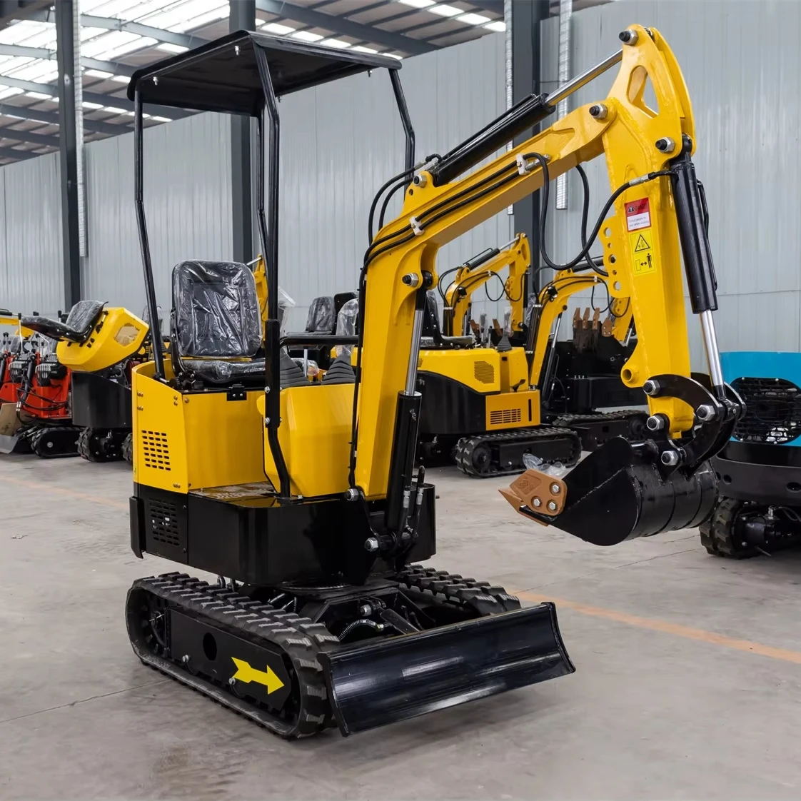 1 ton excavator trencher bagger garden use discount diesel excavator crawler engineering excavator sales price
