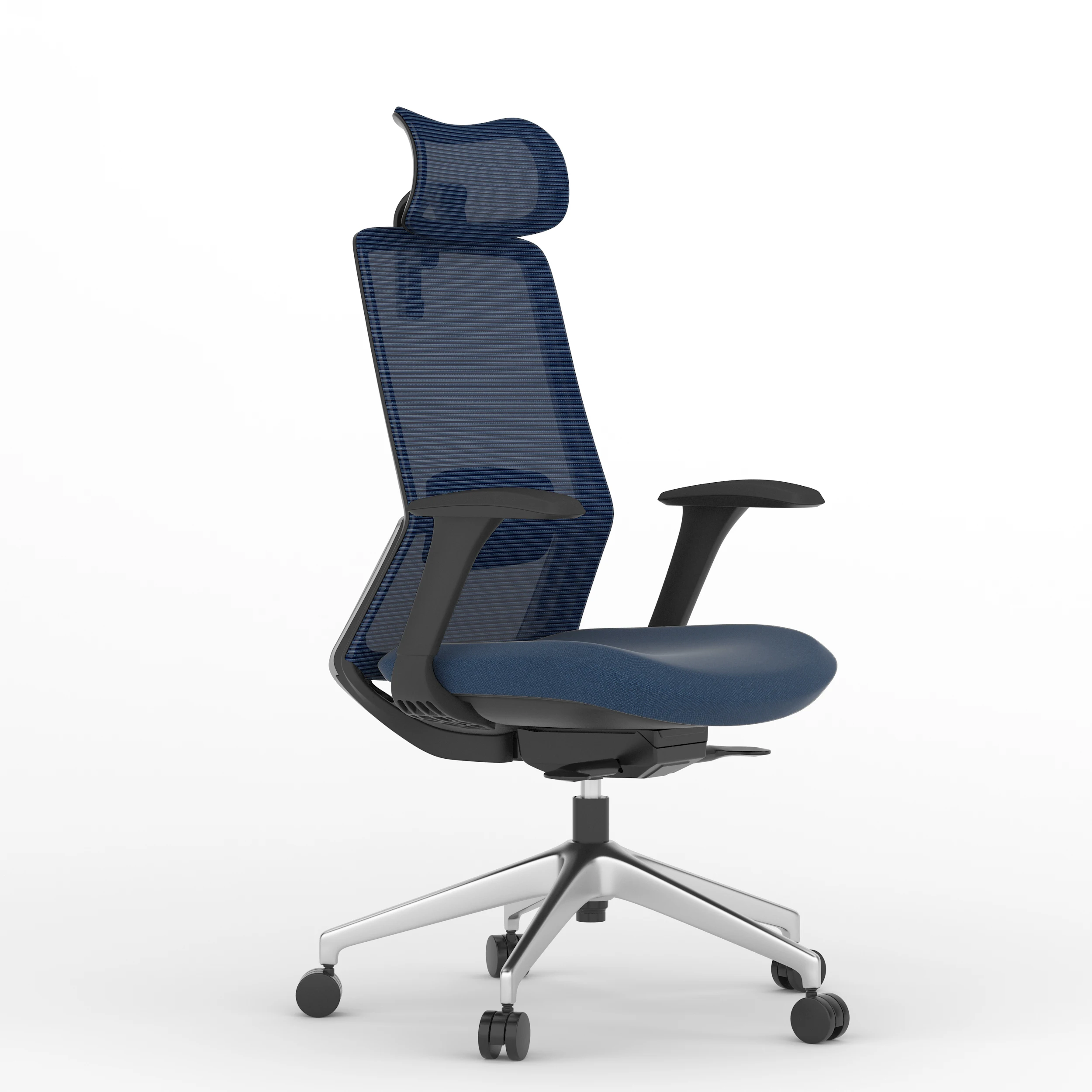 High Back Mesh Sliding Seat 4D Adjustable Armrest Chairs for Home Office