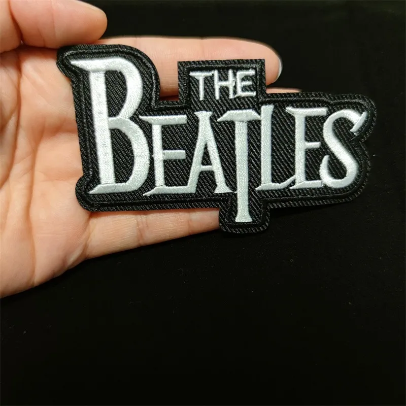 Patches Band Rock Letter for Clothing Thermoadhesive Patches Music Punk Badges Skull Hand Sewing Applique for Jacket