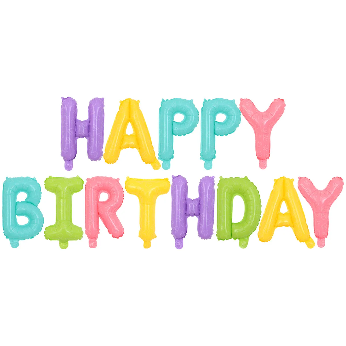 
Wholesale party decoration supplies multi colors letter ornament 16inch rose gold colorful foil happy birthday balloons 