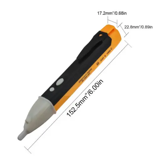  Датчик Тестер Pen AC 90 ~ 1000V Бесконтактный Электрический Индикатор оповещения детектора