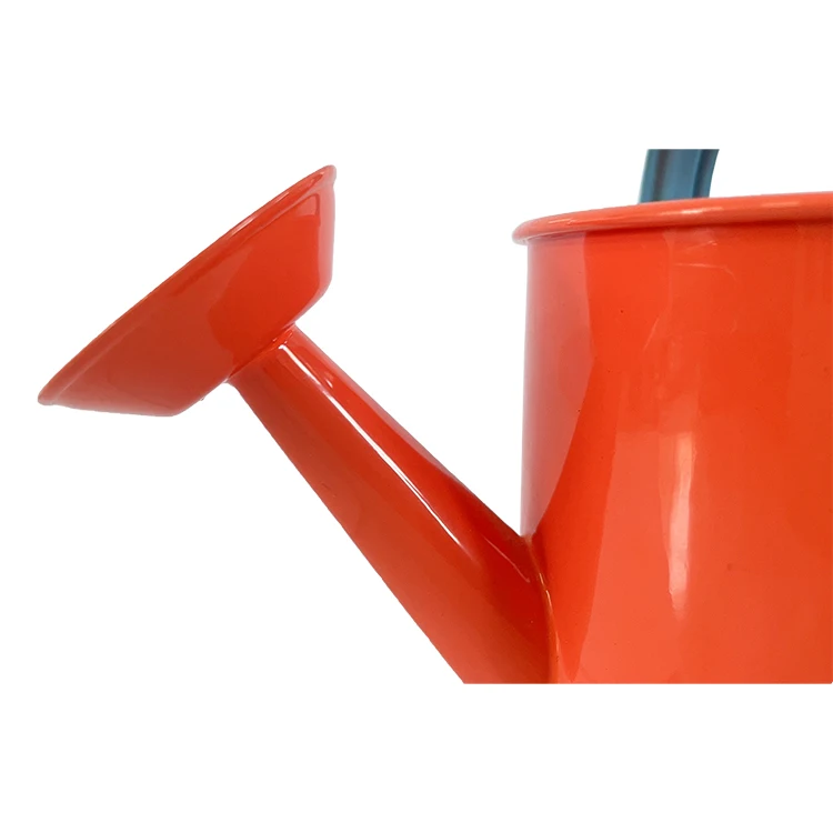 Cheap prices economical red or custom 1L metal plant watering can garden