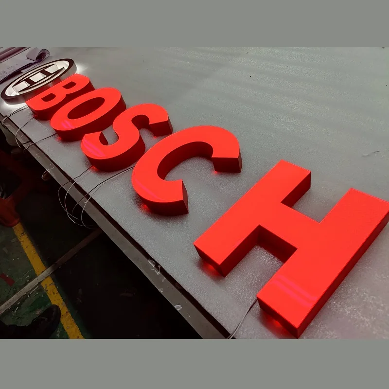 Outdoor led shop sign Frontlit Advertising 3D Led channel letter sign logo for retail shops pharmacy stores