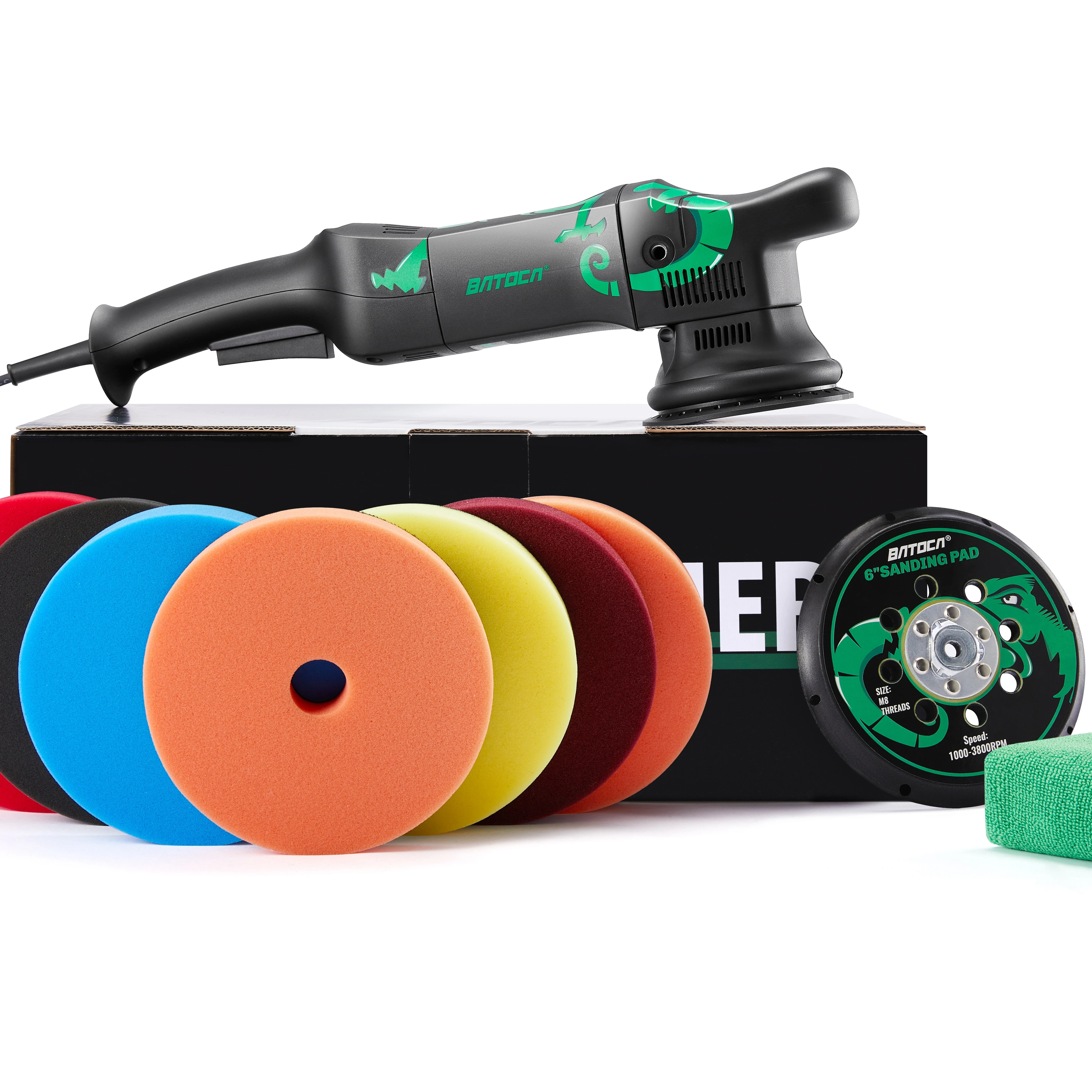 6 Inch 6 Speed Adjustable OEM Plug Powerful Maxshine Dual Action Polishing Machine 700W 21mm DA Polisher Buffer