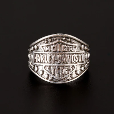 
Jiushang retro navy boat anchor style alloy copper titanium steel hip hop fashion vintage punk jewelry mens ring 