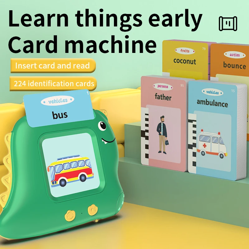 Custom Baby Talking Resources Children Educational Electronic Early Learning Toys Alphabet Flash Cards Reader