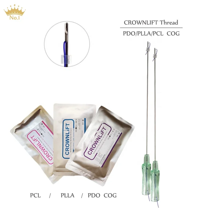 pcl pdo thread fishbone line 20g double W Blunt Cannula 140mm molding cog pdo thread collagen thread face lifting