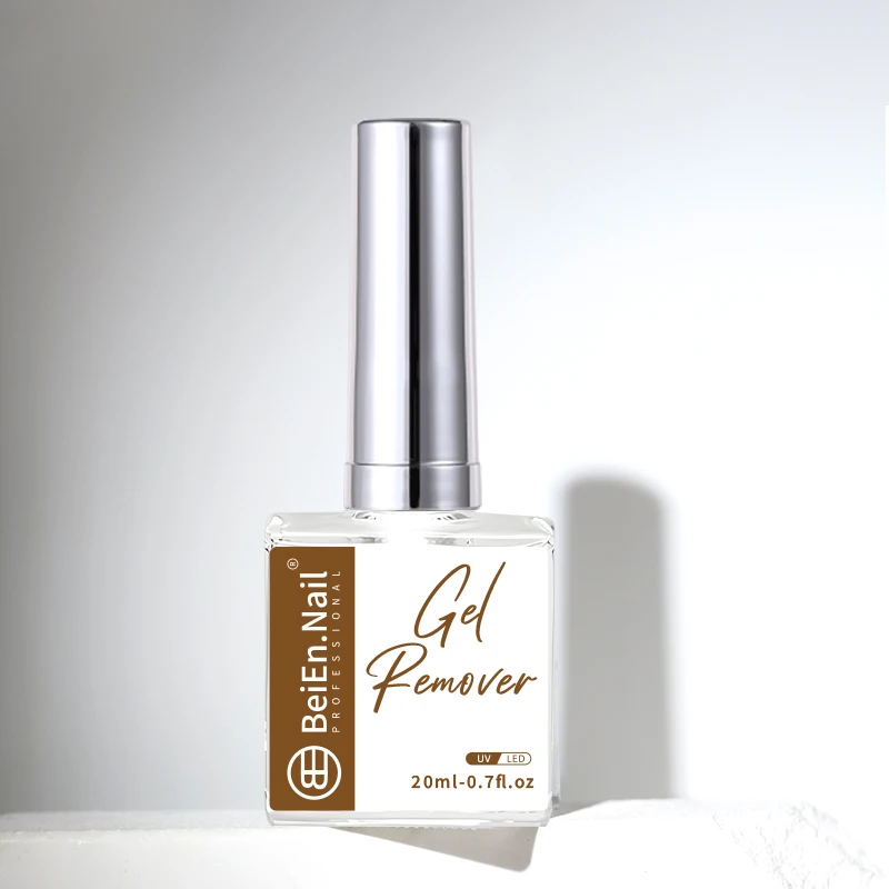 BeiEn Customizable 20ml Gel Remover 2 Minute Fast Easy Magical UV Nail Gel Remover Round Bottle Brush On Easy Apply OEM&ODM Kilo