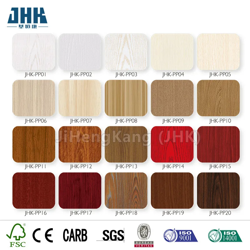 JHK-P24   White PVC door PVC Foam Interior Door Good quality custom doors