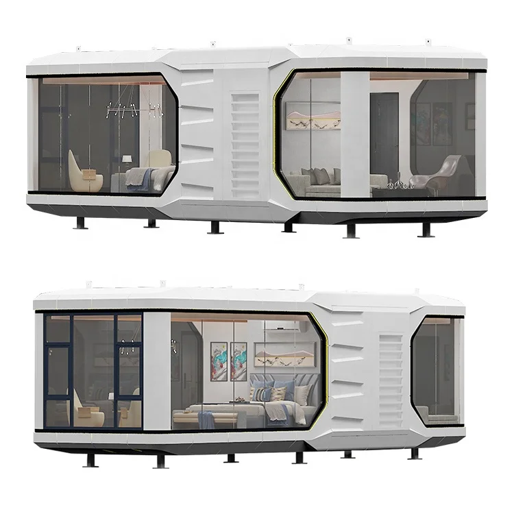 Factory custom 1100X330X320cm capsule bed room hotel cabin modular space house capsule complete units top selling