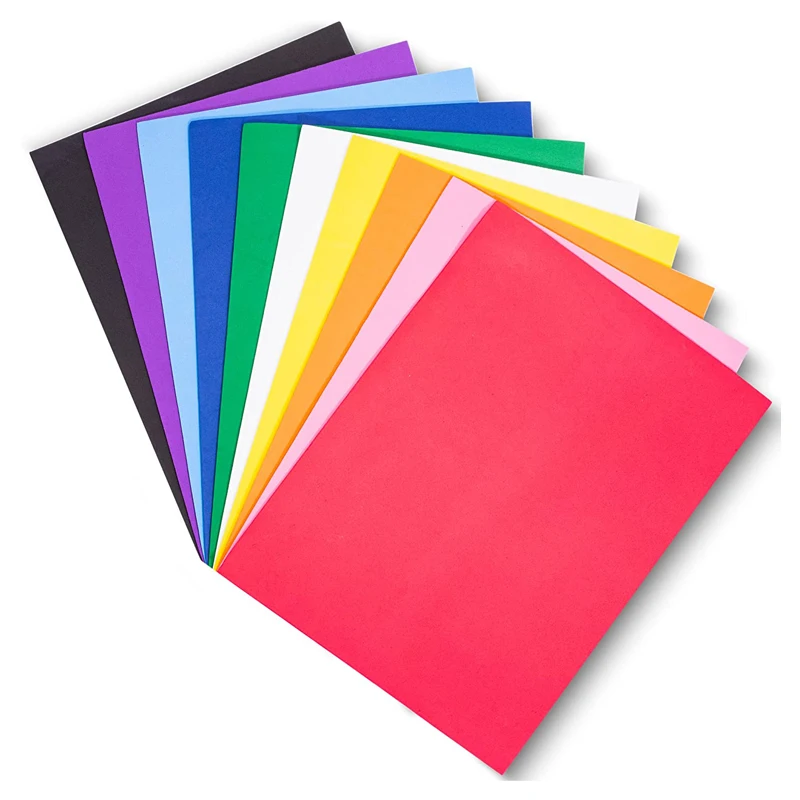 eva foam promotional product factory wholesale color EVA Foamy Sheets Goma EVA Rubber Sheets 1mm 1.5mm 1.8mm 2mm