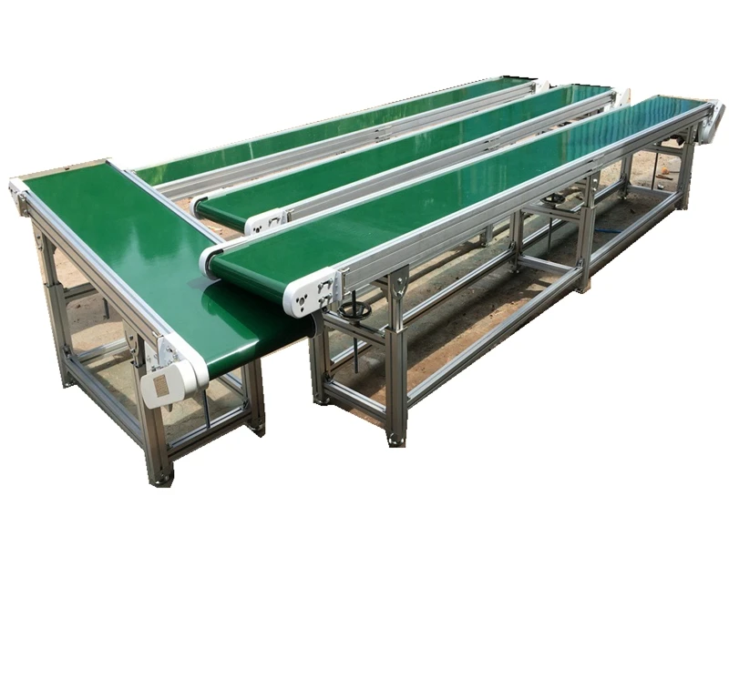 China factory aluminum profile lifting conveyor small conveyor belt system portable conveyor belt
