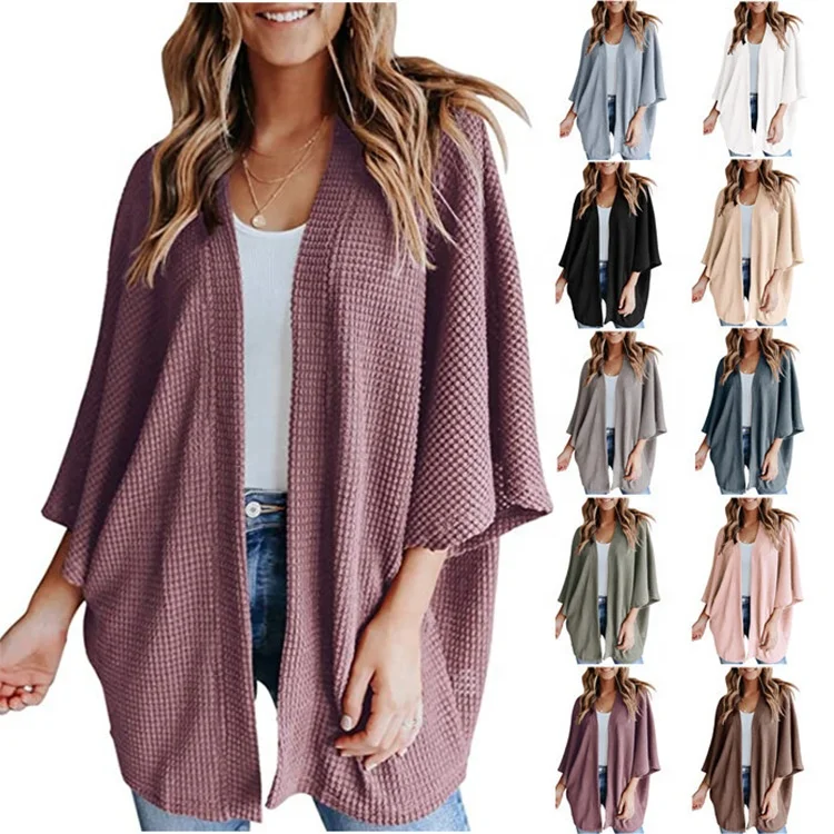 Women Long Sleeve Cardigan Sweater Fashion Solid Casual Loose Fit Open Front Blouses Tops oversized sweater cardigans