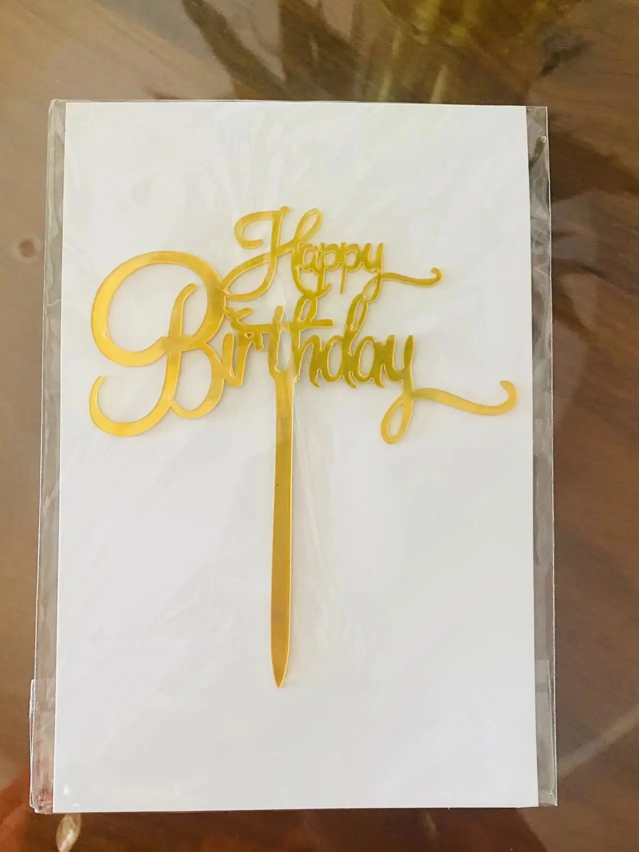 Happy Birthday Cake Topper Supplies Round Acrylic Baking Cake Insert Decor Cupcake Wedding Birthday Party Decoration Cake Top