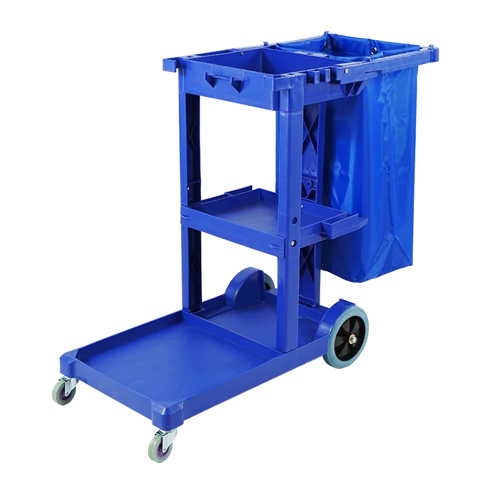 professional housekeeping hotel cleaning trolley hospital cleaning trolley