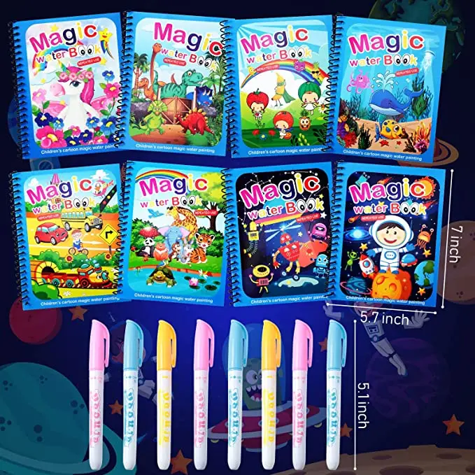 Reusable Painting Book Water Drawing Book Reusable Painting Book for Kid Educational Gift Toys