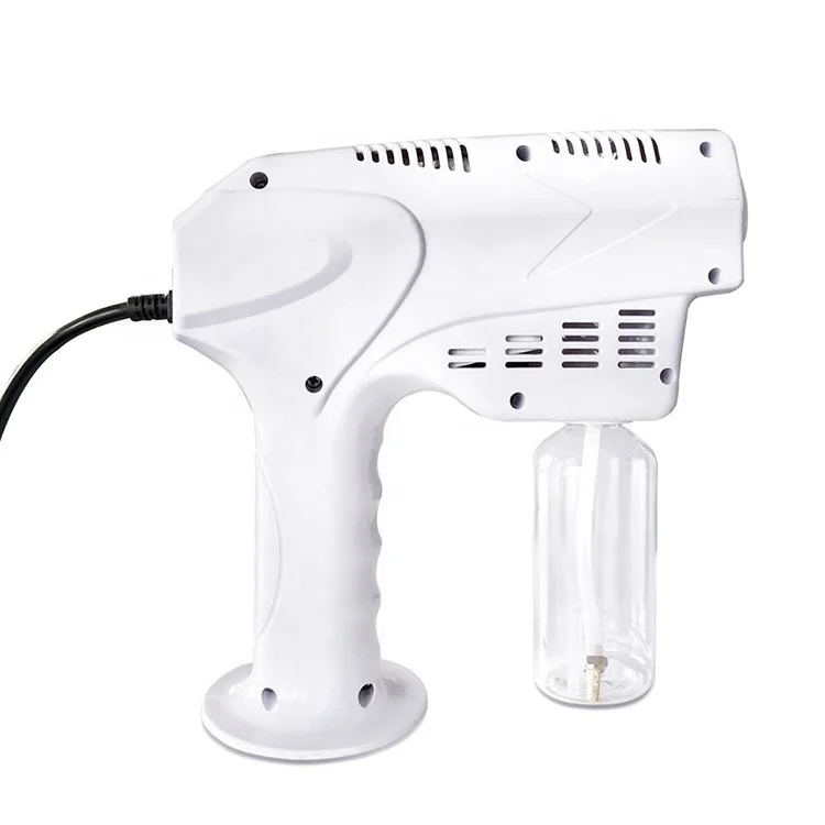 
Portable Rechargeable Electric Uv Blue Ray Disinfection Spray Gun Cordless Machine Atomization Water Nano Dry Steam Spray Gun 