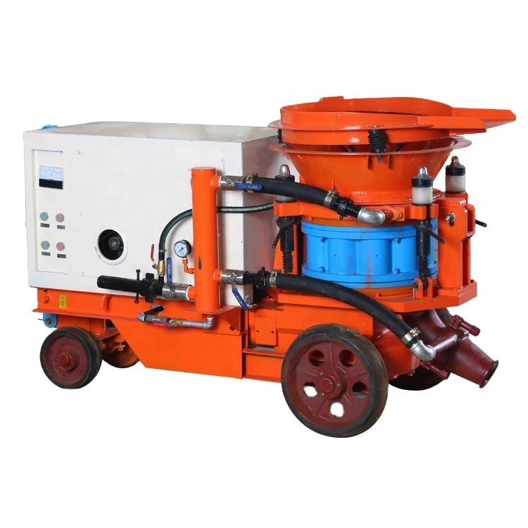 Easy handling small shotcrete machine double duty dry and wet shotcrete  guniting machine for concrete repair swimming pond