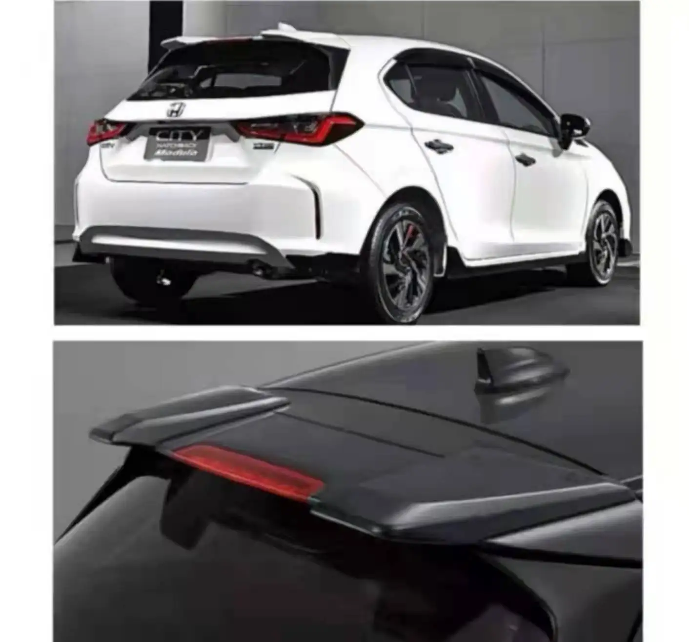 czj for honda CITY HATCHBACK 2021 2022+ CAR REAR ABS ROOF SPOILER