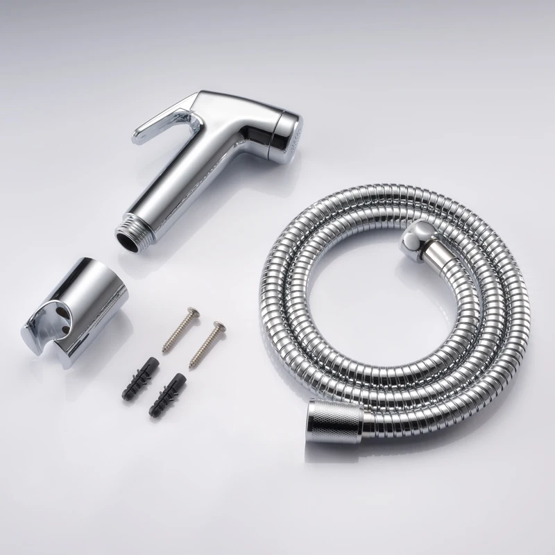 GEE-N Cheap Chrome Abs Toilet Bidet Sprayer Shower Plastic Faucets Shattaf Set Bathroom Accessories Shattaf Jet Flow