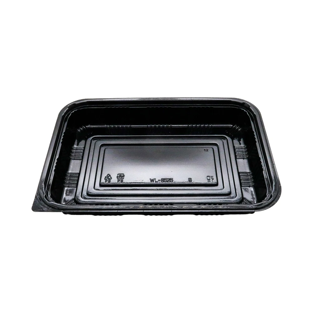 Disposable Pp Plastic Food Packaging Containers Eco Takeout Traditional Bento Box for Restaurant