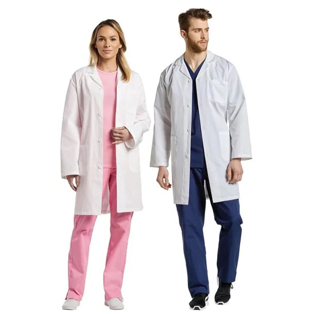 Wholesale Hospital Doctors Uniform Pharmaceutical Workwear Lab Coats for Female and Male