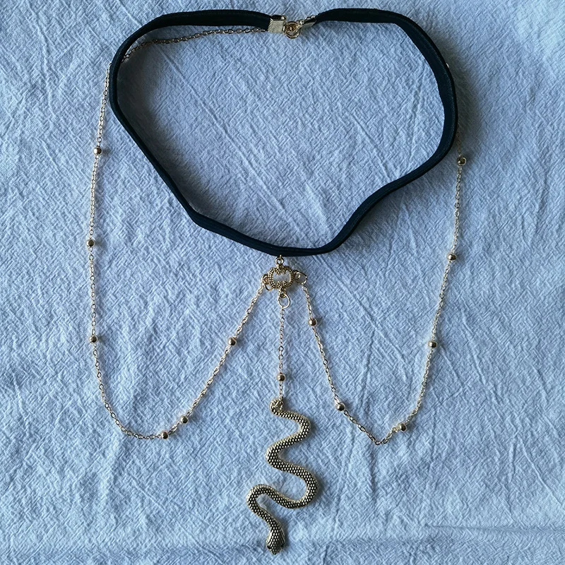 Hot selling Leg Chains Sexy Women Personality Snake Pendant Thigh Chain